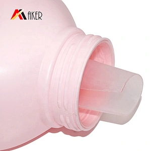 2L Pink HDPE plastic ladundry detergent bottle with screw cap for wholesale