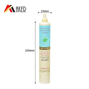 New arrival empty 15ml LDPE plastic cosmetic eye cream squeeze tube packaging with white plastic screw cap