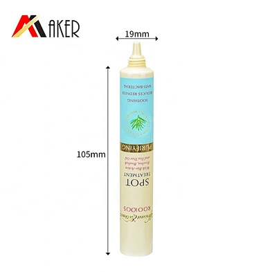New arrival empty 15ml LDPE plastic cosmetic eye cream squeeze tube packaging with white plastic screw cap