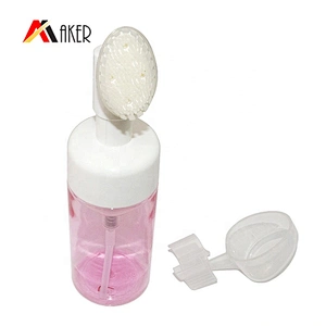 Factory supply wholesale semi transparent PET plastic 120ml cosmetic foam pump bottle
