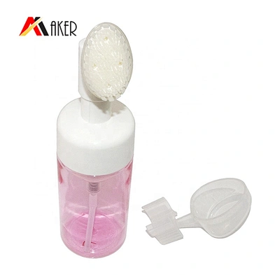 Factory supply wholesale semi transparent PET plastic 120ml cosmetic foam pump bottle
