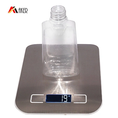 Empty PET plastic bottle for mouthwash packaging with screw cap