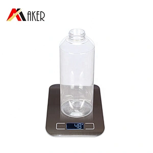 luxury 500ml transparent PET plastic empty cosmetic shampoo lotion bottle with lotion pump