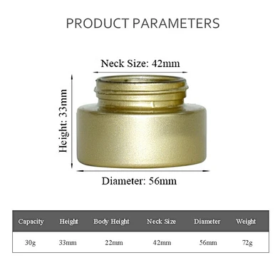 luxury 1oz 20g cream jar personal care pacakging skin care lotion glass cream jar