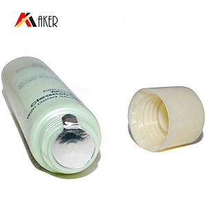 Wholesale 10ml round green LDPE plastic cosmetic packing cream tube with screw cap