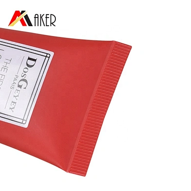 Newest design cosmetic packaging 60g empty red plastic hand cream tube
