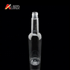 Clear empty 200ml boston round PET plastic mosquito repellent liquid bottle