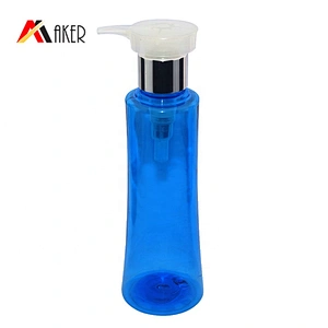 200ml empty cylinder PET plastic shampoo bottle with lotion pump