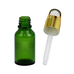 wholesale in stock empty 15ml personal care glass packaging skincare serum glass essential oil dropper glass bottle
