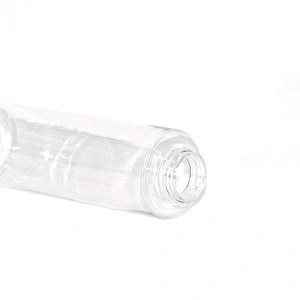 2020 New arrival Empty cylinder 233ml 341ml PET plastic cosmetic makeup remover bottle with flip top pump