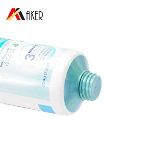 200g soft touch round LDPE cosmetic plastic tube with flip top lid