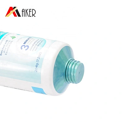200g soft touch round LDPE cosmetic plastic tube with flip top lid
