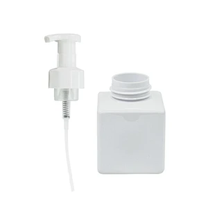 square 250ml pet shampoo packaging shower gel foam pump hand sanitizer bottle plastic bottle