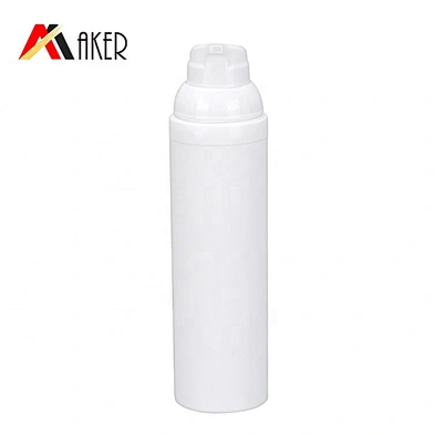 Factory supply 30ml 50ml 75ml white empty PP plastic cosmetic body lotion airless cream pump bottle set