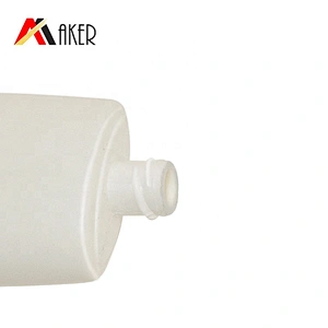 Wholesale 50ml oval cosmetic plastic PE suncream lotion squeeze bottle packaging with screw cap
