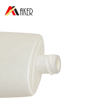 Wholesale 50ml oval cosmetic plastic PE suncream lotion squeeze bottle packaging with screw cap