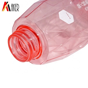 China wholesale unique design semi-transparent 300ml PETG plastic packaging shampoo bottle