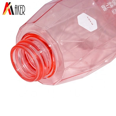 China wholesale unique design semi-transparent 300ml PETG plastic packaging shampoo bottle