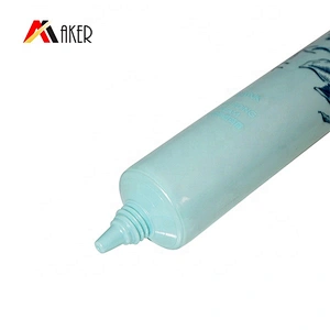 Empty factory price green round 30ml eye cream tube cosmetic squeeze plastic packaging tube with acrylic cap