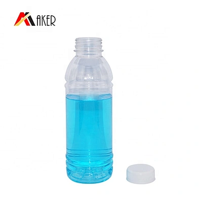 Empty wholesale 500ml clear soft boston round pet plastic drinking mineral water bottle with cap