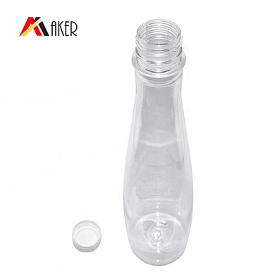 Wholesale price 600ml clear PET bpa free water bottle with tamper proof screw cap