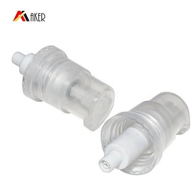 Wholesale empty small clear 5ml ABS plastic cosmetic airless pump bottle with cover