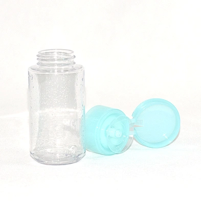 2020 New arrival factory supply push type 100ml empty clear PET plastic facial makeup remover bottle packaging