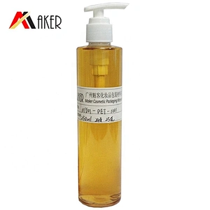 Factory supply clear empty PET 8oz 250ml plastic hand sanitizer bottle with pump