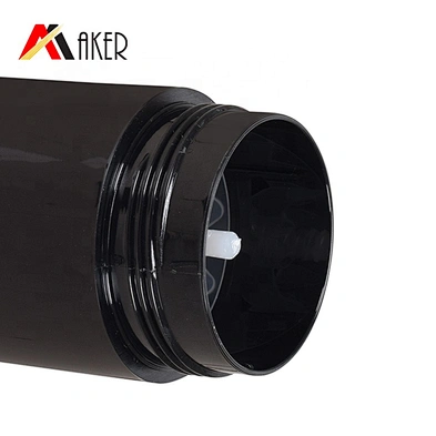 Hot sale empty black 30ml 50ml PP plastic cosmetic deodorant stick bottle with inner cover and screw cap