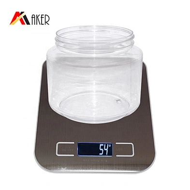 Wholesale Empty 650ml Clear Round PET Spice Jars Plastic Food Storage with Screw Cap