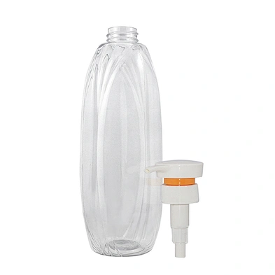 Custom screen printing personal skincare packaging pet pump bottle