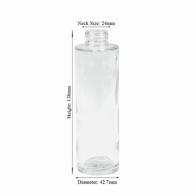 cosmetic 100ml clear glass bottle essential message oil packaging personal care clear child proof dropper bottle with stopping