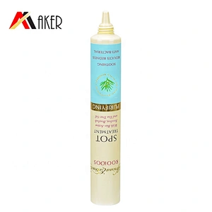 New arrival empty 15ml LDPE plastic cosmetic eye cream squeeze tube packaging with white plastic screw cap