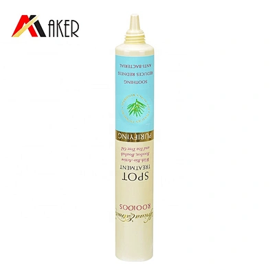 New arrival empty 15ml LDPE plastic cosmetic eye cream squeeze tube packaging with white plastic screw cap