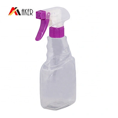 Hot selling toilet cleaner 400ml 500ml empty pet plastic trigger spray bottle manufacturer
