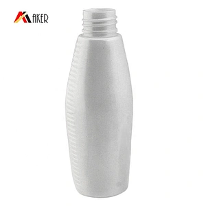 Luxury 100ml PET white cosmetic facial toner plastic spray bottle with anodized aluminum sprayer