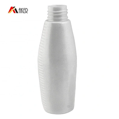 Luxury 100ml PET white cosmetic facial toner plastic spray bottle with anodized aluminum sprayer