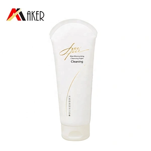 Concise design 120ml pure white LDPE plastic cosmetic hand cream tube body cream tube packaging with plastic flip top cap