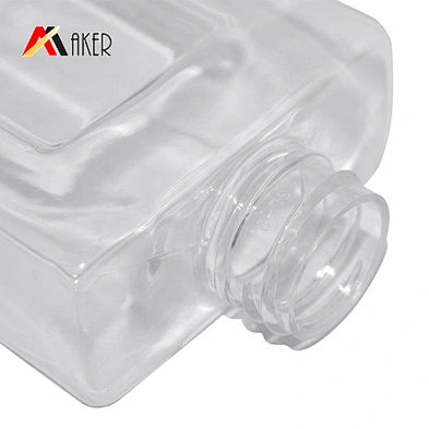 Nice design clear PET plastic 200ml cosmetic bottle makeup remover bottle