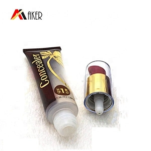 Factory supply empty 30ml LDPE plastic cosmetic cream airless pump tube packaging