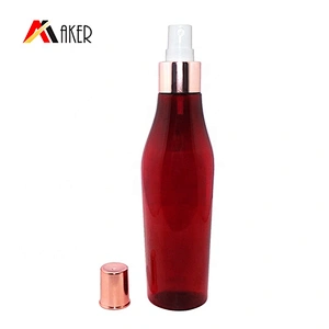 2020 Hottest unique wholesale price empty red 150ml PET cosmetic plastic spray bottle