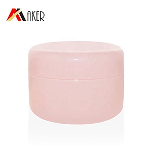 Wholesale round pink big 100g PP plastic cosmetic face cream jar with inner cap and screw lid