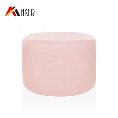 Wholesale round pink big 100g PP plastic cosmetic face cream jar with inner cap and screw lid