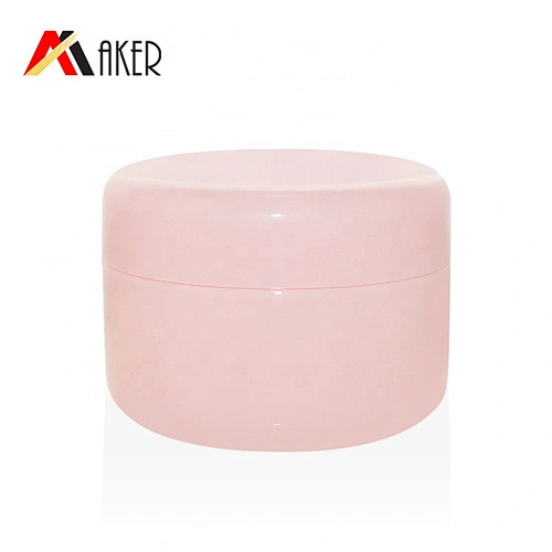 Wholesale round pink big 100g PP plastic cosmetic face cream jar with inner cap and screw lid
