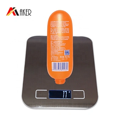 Empty 120ml Squeeze HDPE Plastic Cosmetic facial cleanser soft tube with Flip Top Cap