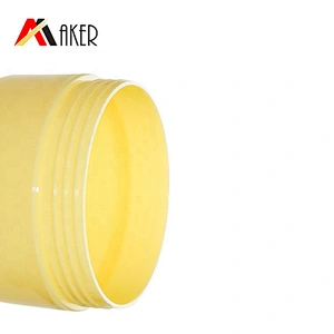 Small MOQ PP 100g yellow round plastic cosmetic packaging cream jar with screw cap