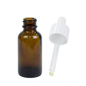wholesale dropper bottle amber personal care essential oil packaging boston 30ml amber glass bottle