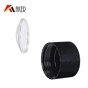Hot sale empty black 30ml 50ml PP plastic cosmetic deodorant stick bottle with inner cover and screw cap