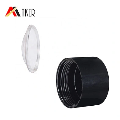 Hot sale empty black 30ml 50ml PP plastic cosmetic deodorant stick bottle with inner cover and screw cap