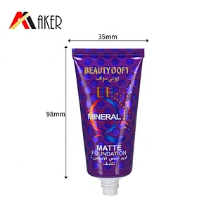 70ml aluminum laminated plastic empty round cosmetic hand cream tube with cap
